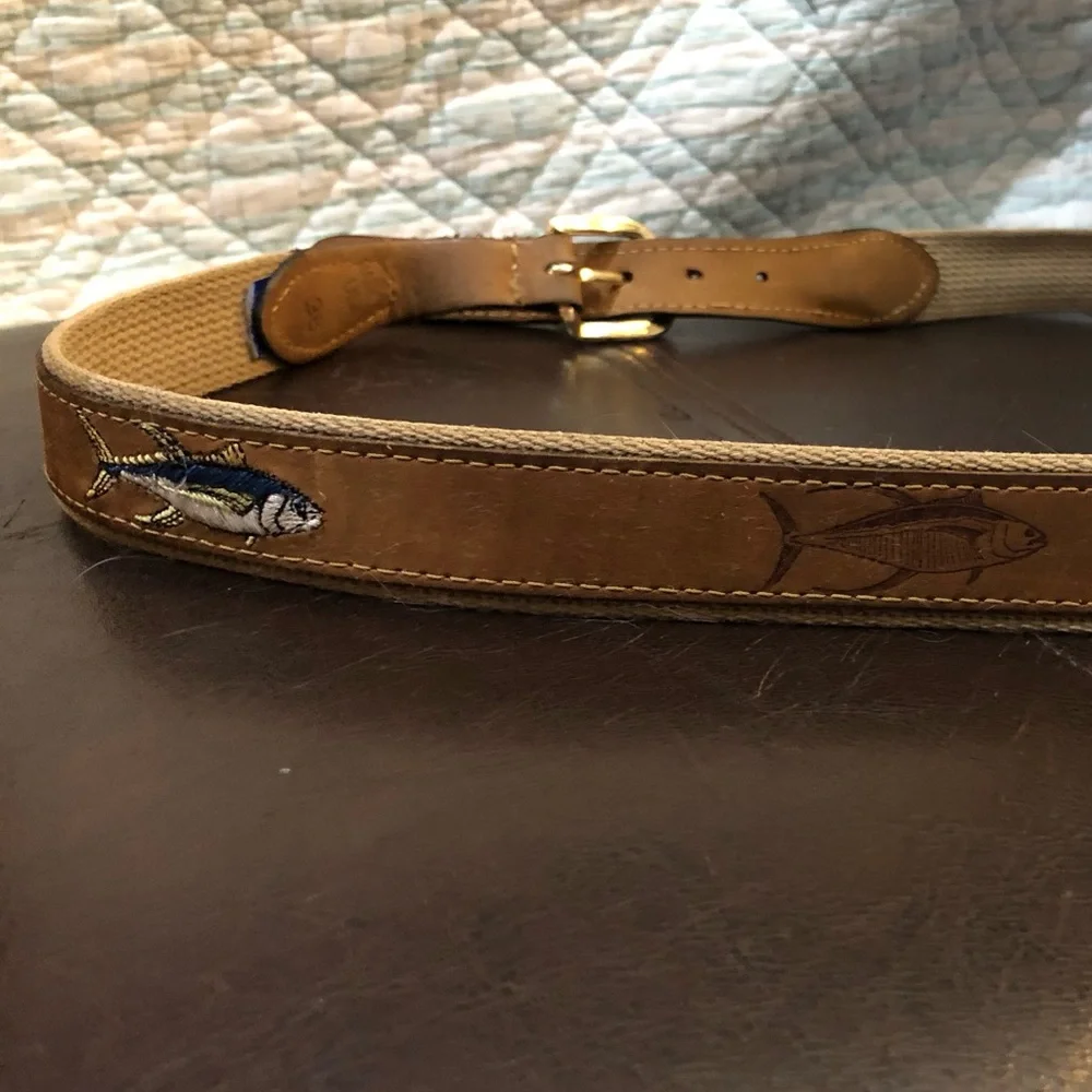 Men’s Fish Belt measurement is 45”inches laid flat n measured - Picture 7 of 13